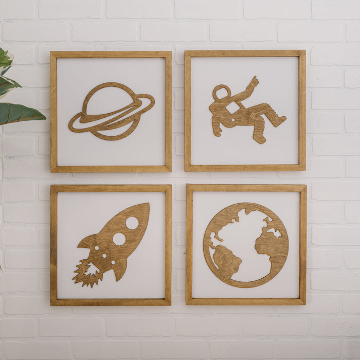 Outer Space Sign | 21x21 inch Wood Sign | Outer Space Room Decor