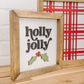 8x8 inch Holly Jolly + 11x11 inch Red Plaid | Wood Sign BUNDLE