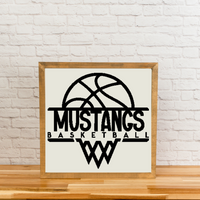 personalized basketball coach sign from team