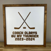 CUSTOM Coach Gift | 16x16 inch Sign