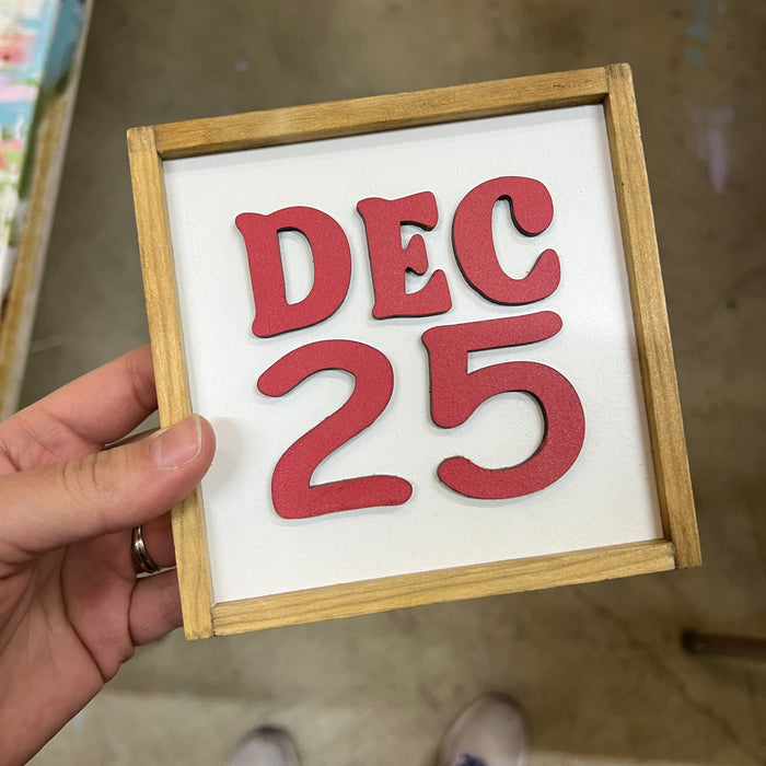 {As Is} Dec 25 | Shelf Sign