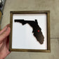 {Sold As Pictured} Florida Sign with Heart 5x5 inches