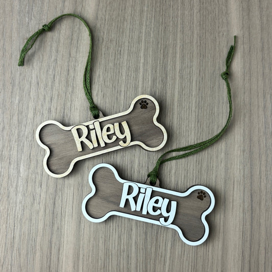 Dog Bone Personalized Ornament