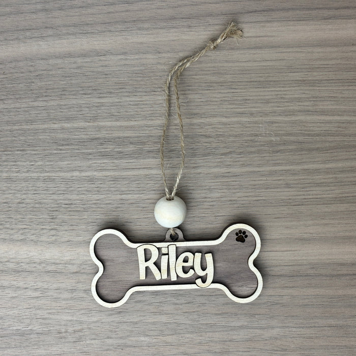 Personalized Dog Bone Ornament