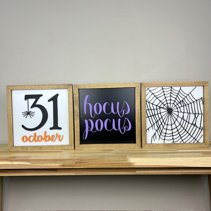 Hocus Pocus Bundle | 11x11 Bundle of 3 Halloween Signs