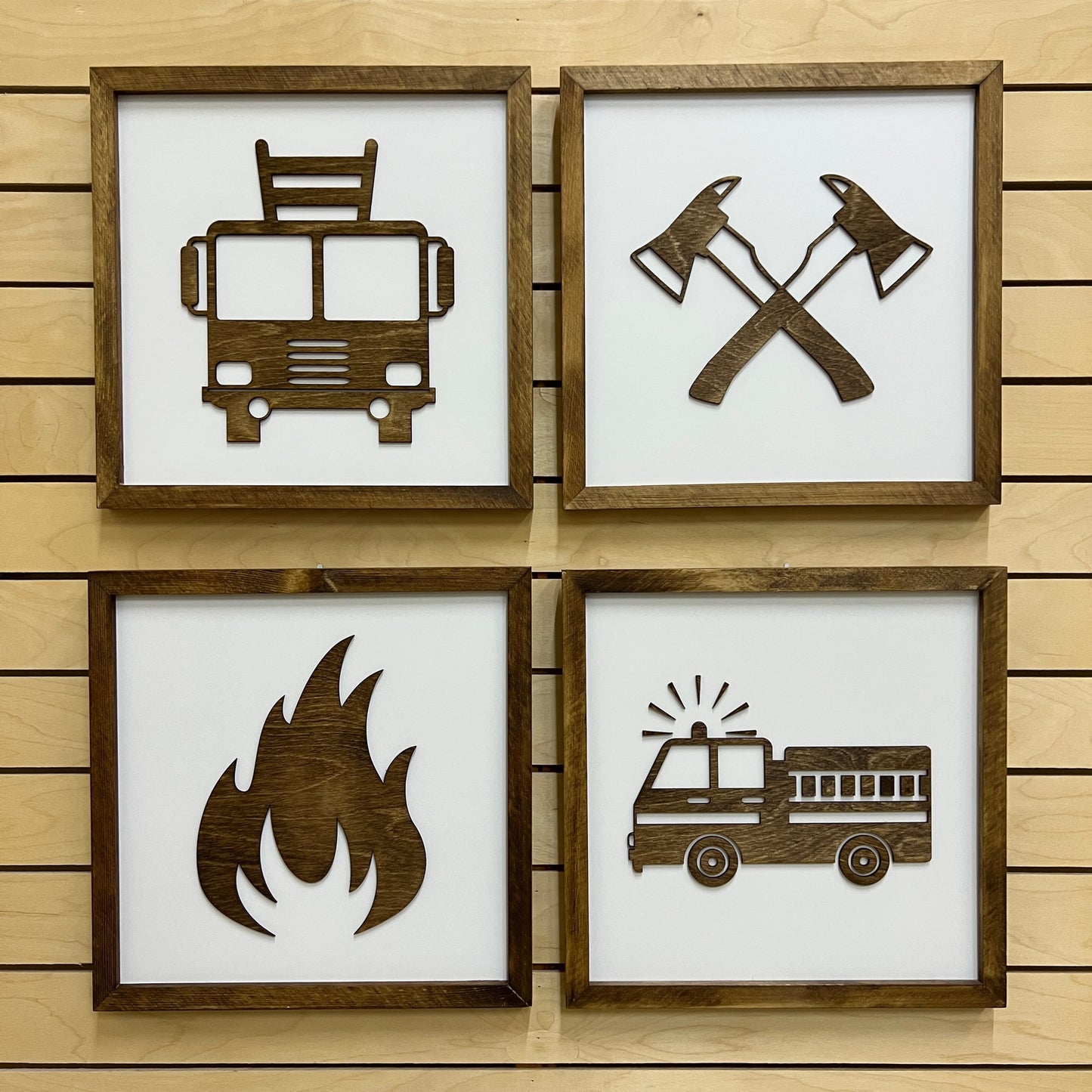 Fire Truck Sign | Wood Sign | Fire Truck Room Decor