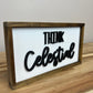 Think Celestial | 4x7 inch Wood Sign