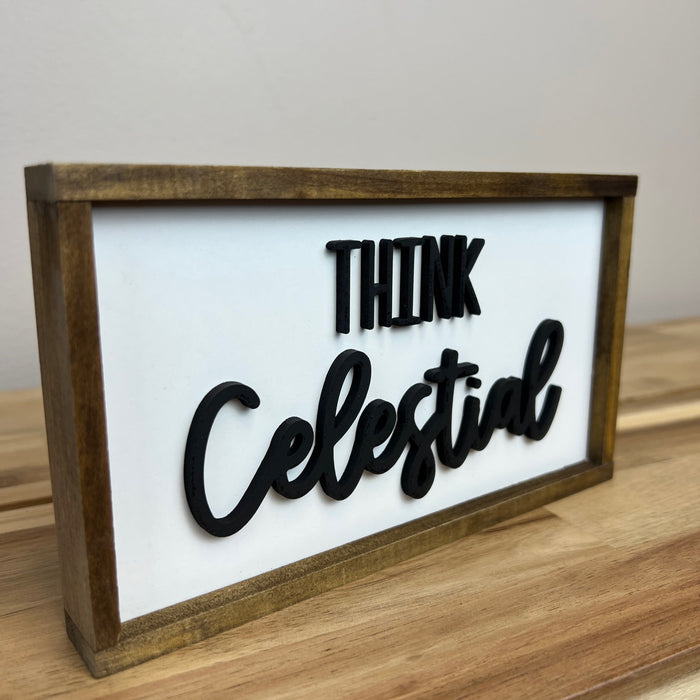 Think Celestial BUNDLE | Pack of 5 4x7 inch Wood Signs