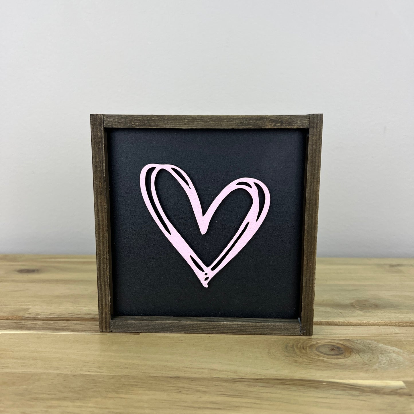 Black Valentine's Mini Signs | Tier Tray Decor