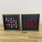 Black Valentine's Mini Signs | Tier Tray Decor