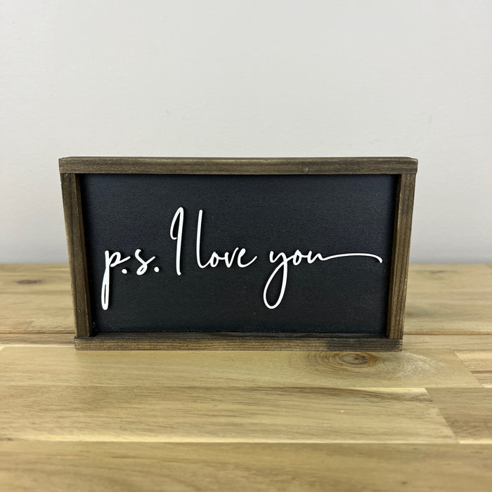 Black Valentine's Mini Signs | Tier Tray Decor