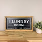 Laundry Room | 11x21 inch Wood Framed Sign | 3D Lettering