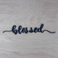 Thankful, Grateful, Blessed Word Cutout Cards