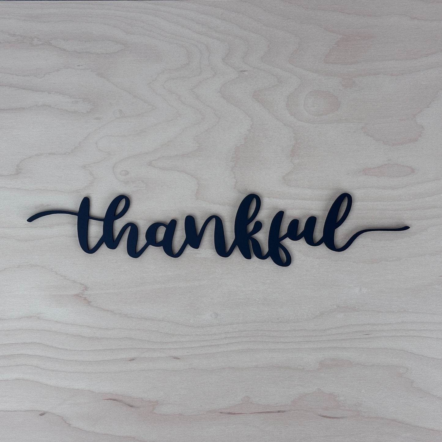 Thankful, Grateful, Blessed Word Cutout Cards