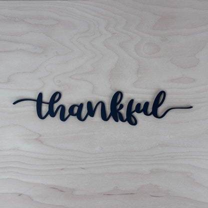 Thankful, Grateful, Blessed Word Cutout Cards
