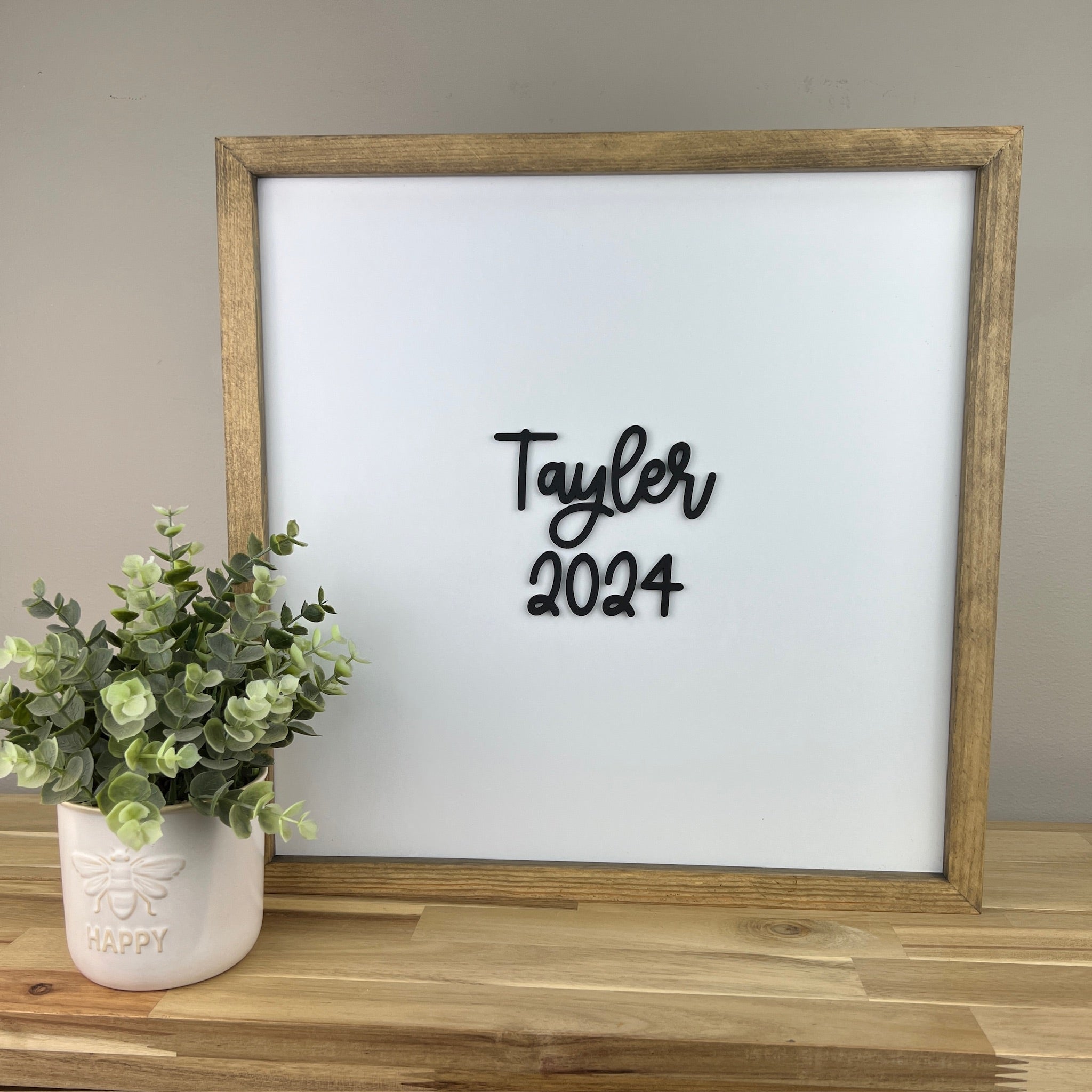 Graduation Sign Hand Lettered Custom Graduation Write-On Sign – The Handmade Sign Co.