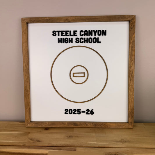 Personalized Wrestling Coach Sign