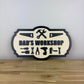 Dad's Workshop Sign | Laser-cut Wood Sign