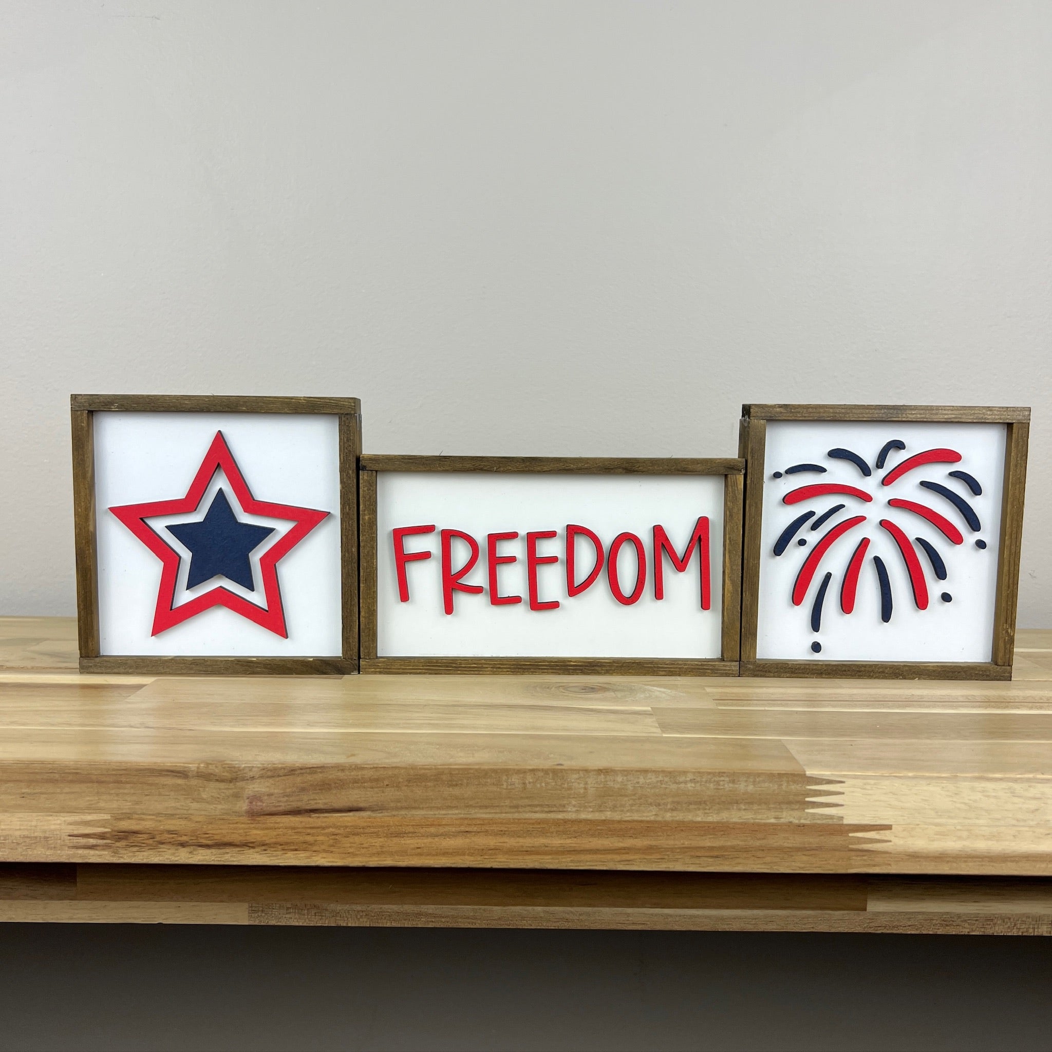 Patriotic Mini Signs | 5x5 inch or 4x7 inch Wood Signs – The Handmade ...
