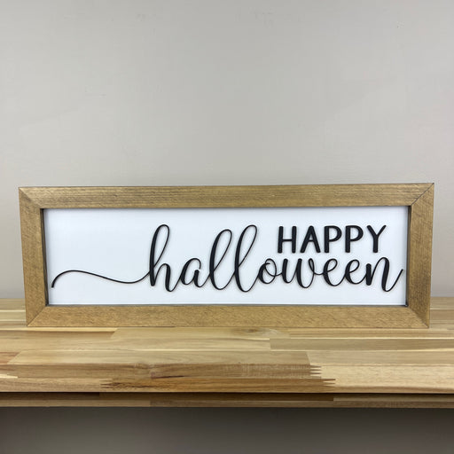 Happy Halloween | 8x23 inch Wood Framed Sign