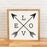 Love with Arrows Sign | 14x14 inch Wood Framed Sign | Valentine Sign