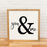 you & me | 11x11 inch Wood Sign | Valentine Sign