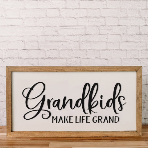 Grandkids Make Life Grand | 11x21 inch