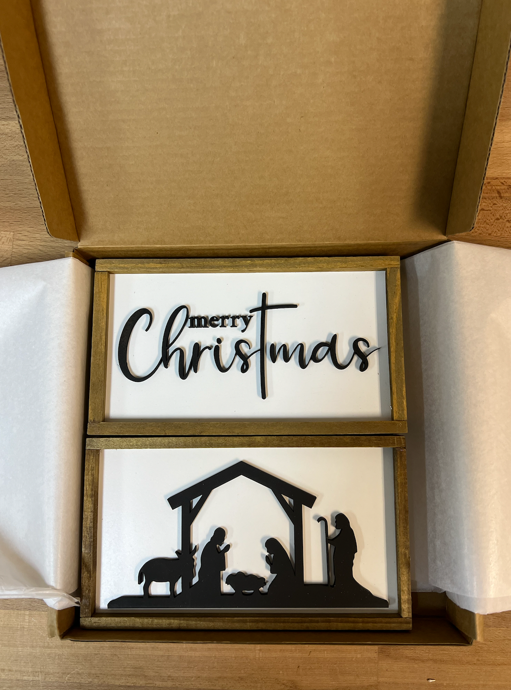 Christmas Nativity Bundle | 2 4x7 inch Signs