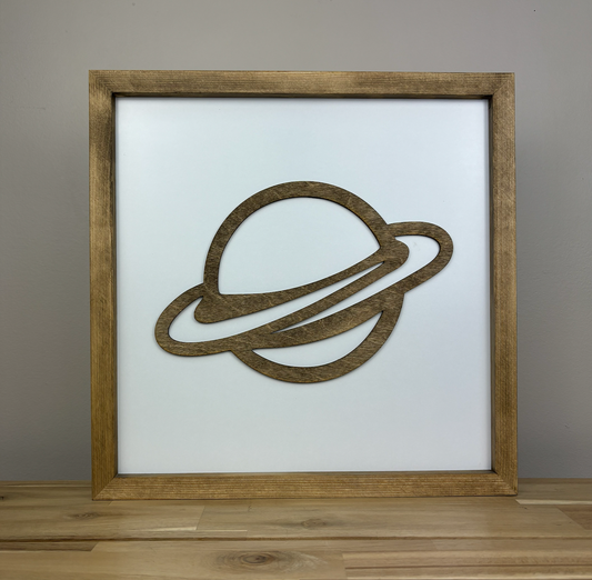 Space Sign | 21x21 inch Wood Sign | Space Room Decor