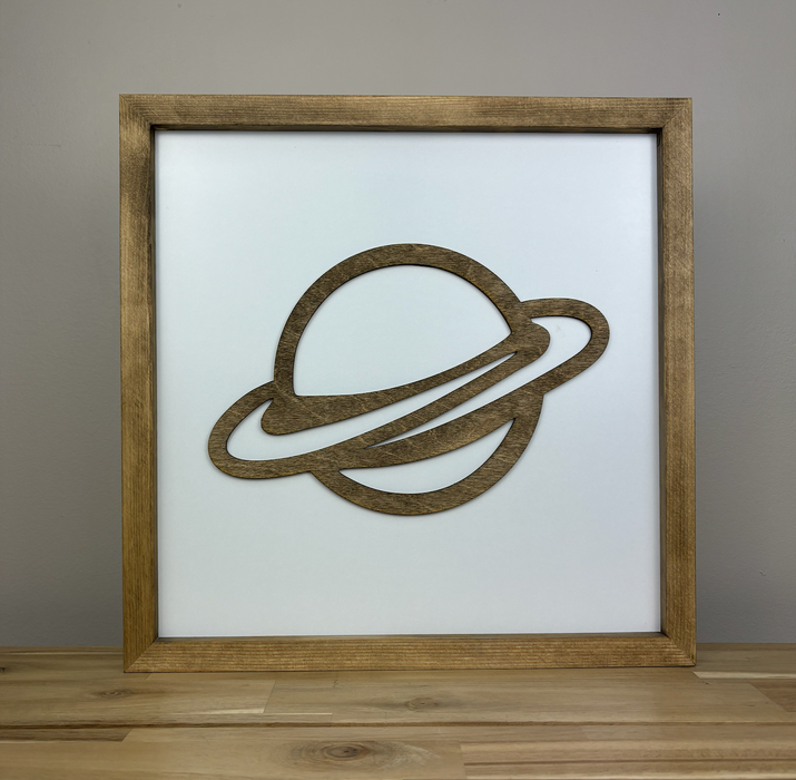 Outer Space Sign | 21x21 inch Wood Sign | Outer Space Room Decor