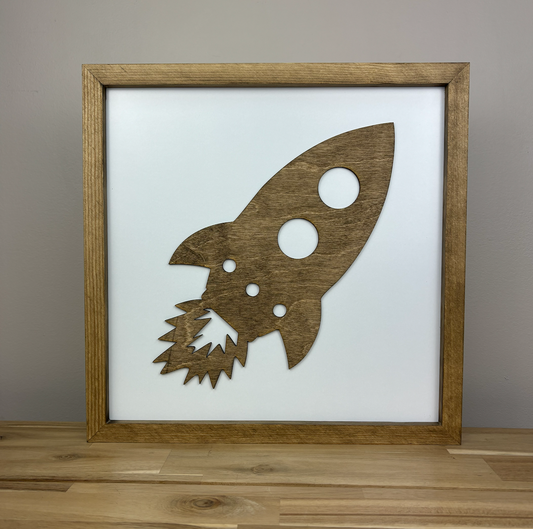 Space Sign | 11x11 inch Wood Sign | Space Room Decor