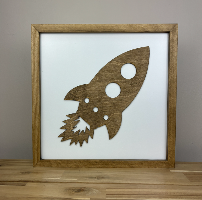 Outer Space Sign | 14x14 inch Wood Sign | Outer Space Room Decor