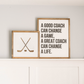 BUNDLE Write-On HOCKEY Coach Appreciation Gift | 16x16 inch sign + 17x21 inch sign + 2 Sharpies