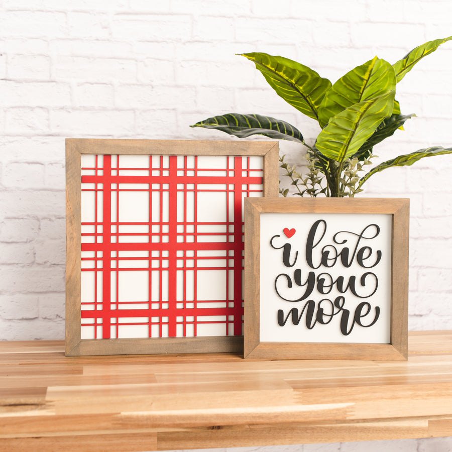 Love Bundle | Bundle of 2 Valentine Signs | 14x14 inch + 11x11 inch
