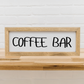Coffee Bar | 6x16 inch Wood Framed Sign