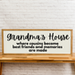 Grandma's House Sign | 13x35 inch Wood Sign | Grandma Sign