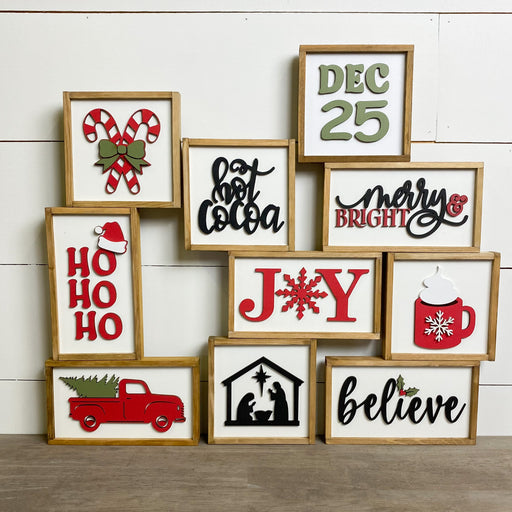 Christmas Mini Sign Bundle |