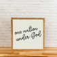 One Nation Under God | Square Wood Sign