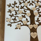 Personalized Family Tree with Birthdates Sign | 21x21 inch