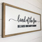 Land of the Free Because our Daddy is Brave | 13x35 inch Wood Sign