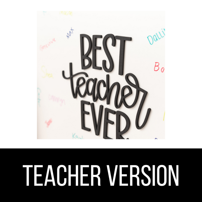 Best Principal Ever | 16x16 inch Write-On Wood Sign