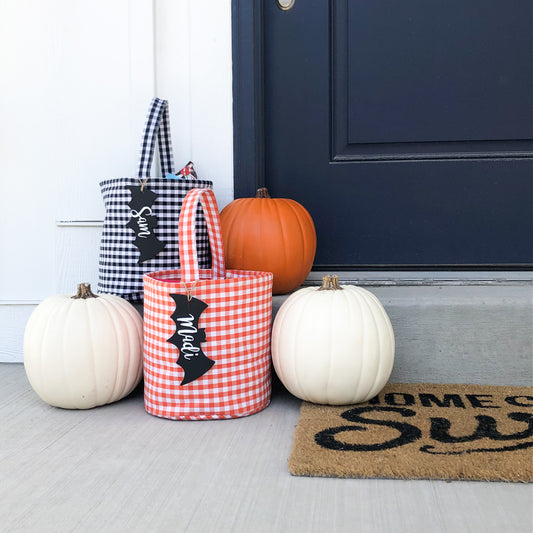 Halloween Gingham Trick-or-Treat Bag