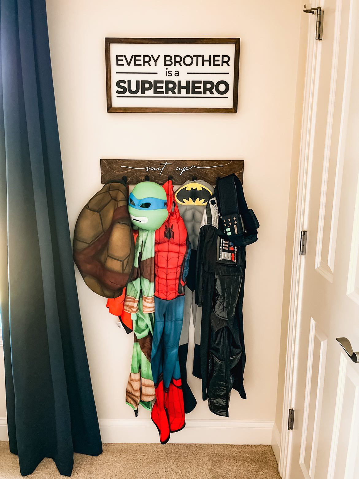 Every Brother is a Superhero | 11x21 inch Wood Sign