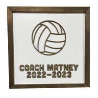 CUSTOM Coach Gift | 16x16 inch Sign