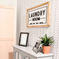 Laundry Room | 11x21 inch Wood Framed Sign | 3D Lettering