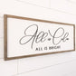 All is Calm, All is Bright | 13x35 inch 3D Wood Framed Sign