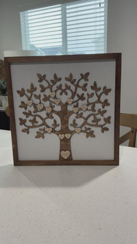 Personalized Family Tree Sign | 21x21 inch
