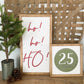 Ho! Ho! Ho! | 11x21 inch Wood Framed Sign