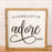 O Come Let Us Adore Him I 16x16 I Wood Sign