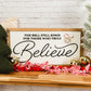 The Bell Still Rings | 11x21 inch Wood Sign | Christmas Sign